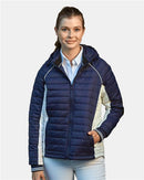 Nautica Women's Nautical Mile Hooded Puffer Jacket N17187