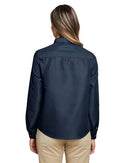 Harriton Women's Key West Long Sleeve Performance Staff Shirt M580LW