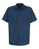 Red Kap Cotton Short Sleeve Uniform Shirt - Tall Sizes SC40T