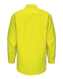Red Kap Enhanced & Hi-Visibility Long Sleeve Work Shirt - Tall Sizes SY14T