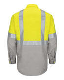 Red Kap Enhanced & Hi-Visibility Long Sleeve Work Shirt - Tall Sizes SY14T