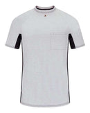 Bulwark Short Sleeve FR Two-Tone Base Layer with Concealed Chest Pocket- EXCEL FR MPS4