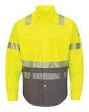 Bulwark Hi-Visibility Color Block Uniform Shirt - EXCEL FR® ComforTouch® - 7 oz. SLB4H