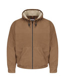 Bulwark Brown Duck Hooded Jacket - EXCEL FR® ComforTouch® - Tall Sizes JLH4T