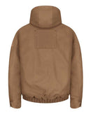 Bulwark Brown Duck Hooded Jacket - EXCEL FR® ComforTouch® - Tall Sizes JLH4T