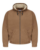 Bulwark Brown Duck Hooded Jacket - EXCEL FR® ComforTouch® - Tall Sizes JLH4T
