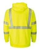 Bulwark Hi-Visibility Pullover Hooded Fleece Sweatshirt - Tall Sizes SMH4T