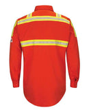 Bulwark Enhanced Visibility Long Sleeve Uniform Shirt - Tall Sizes SLATORT