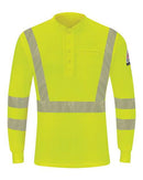 Bulwark Hi-Visibility Lightweight Long Sleeve Henley SML4