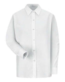 Red Kap Women's Long Sleeve Specialized Pocketless Poplin Work Shirt SP15