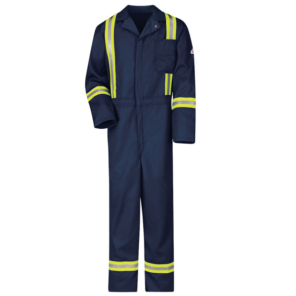 Bulwark [CECT] Men's Midweight Excel FR Classic Coverall With Reflective Trim. Live Chat For Bulk Discounts.