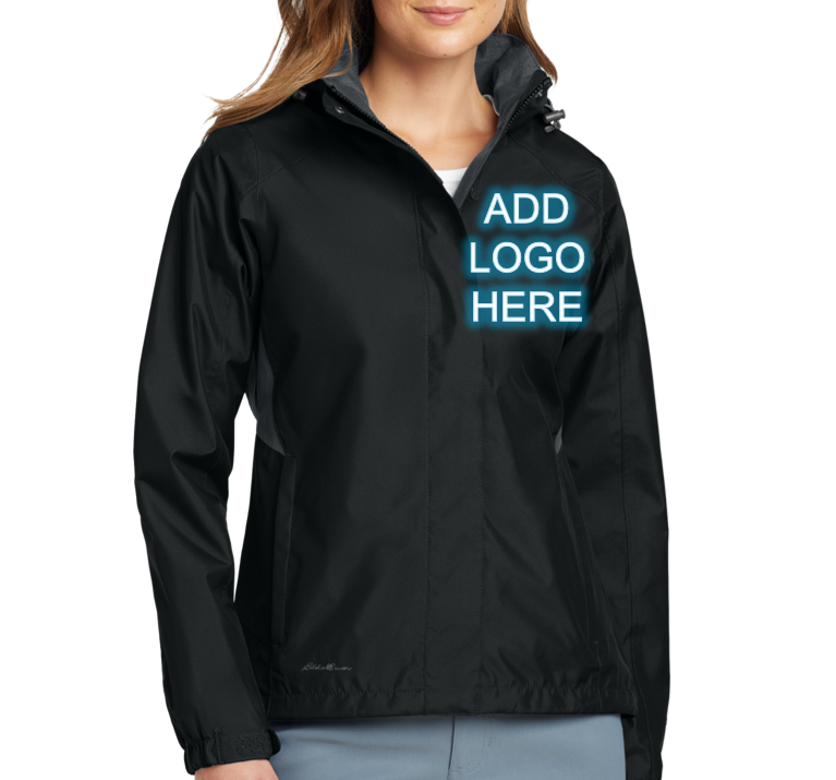 Custom Embroidered Eddie Bauer [EB551] Ladies Rain Jacket.