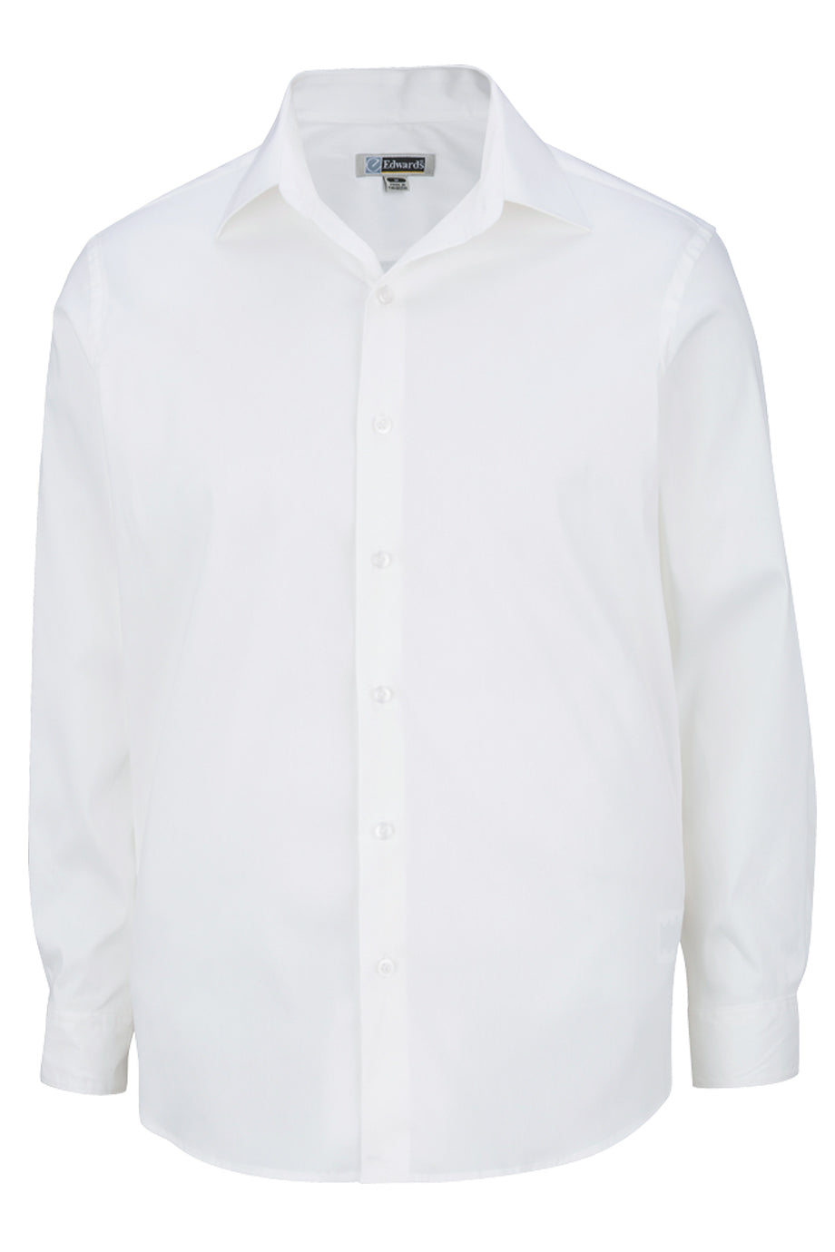 Edwards Garment 1314 Men's Essential Broadcloth Shirt Short Sleeve - Blue, M
