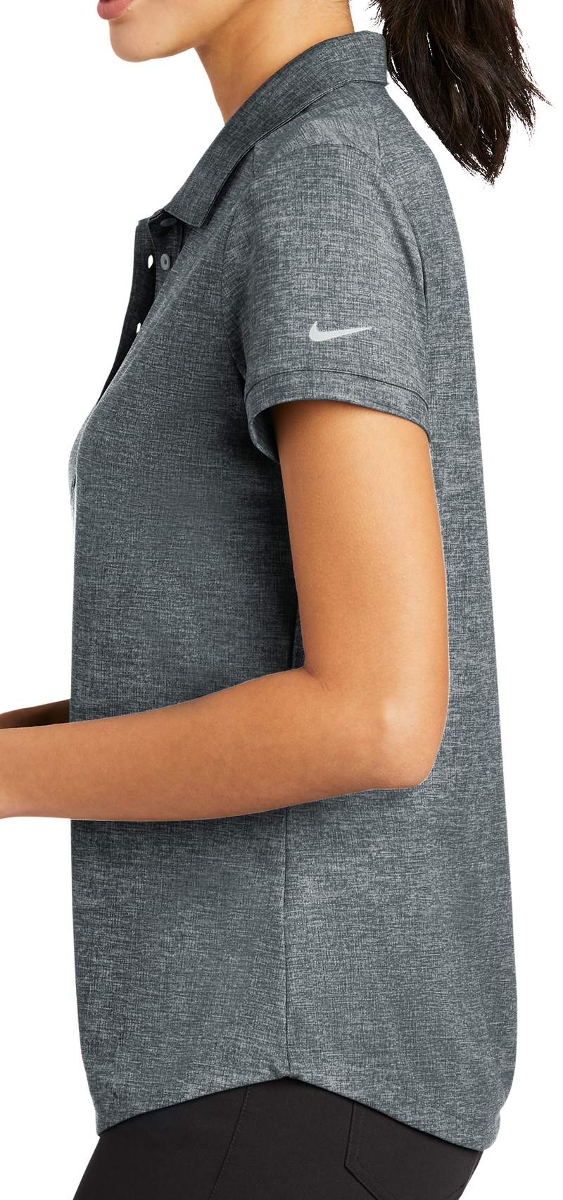 Nike [838961] Ladies Dri-FIT Crosshatch Polo. Live Chat For Bulk Discounts.