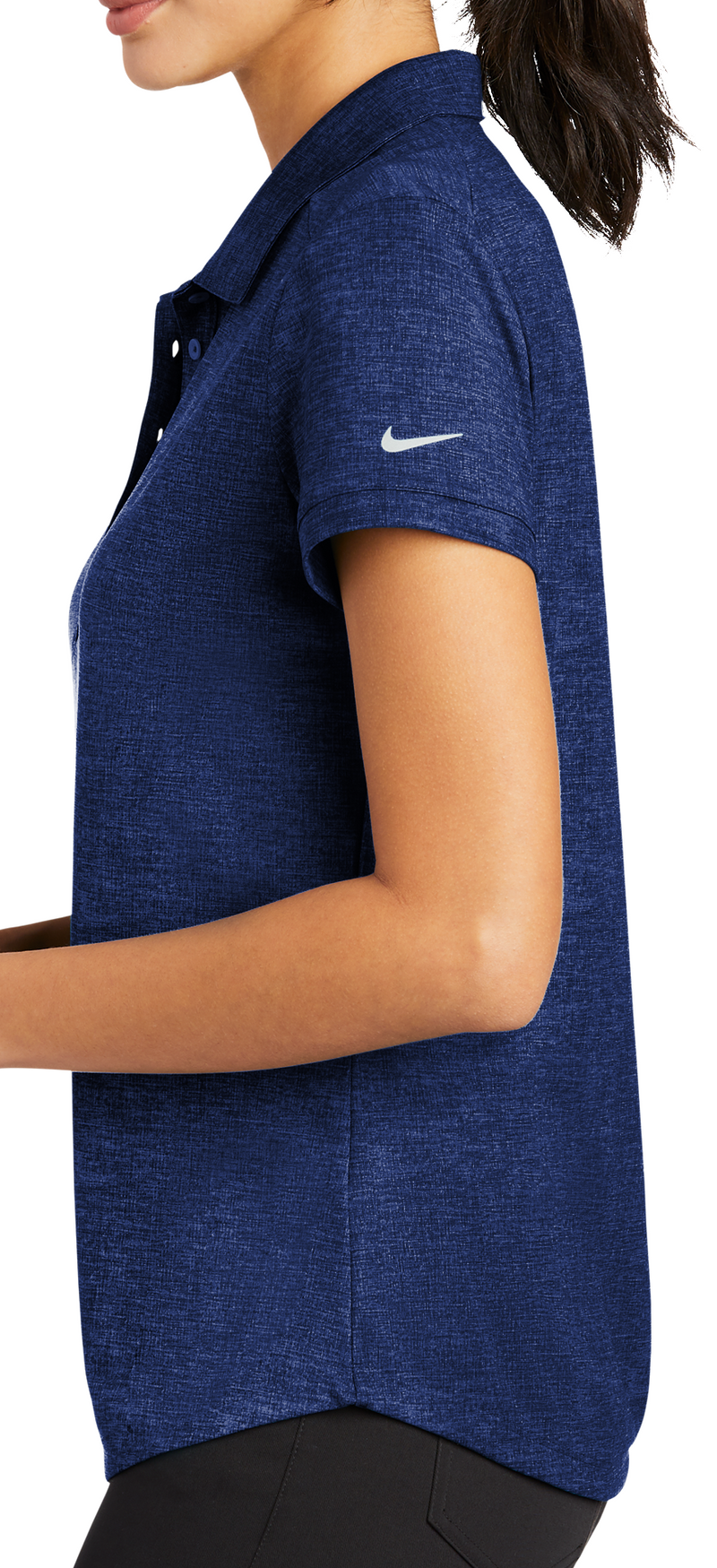 Nike [838961] Ladies Dri-FIT Crosshatch Polo. Live Chat For Bulk Discounts.