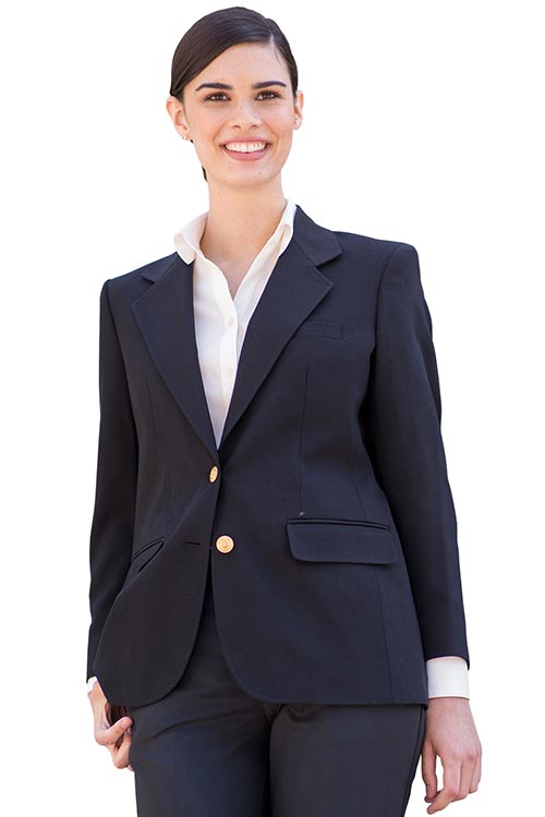 Edwards Garment [6830] Women's Hopsack Blazer. Live Chat For Bulk Discounts.