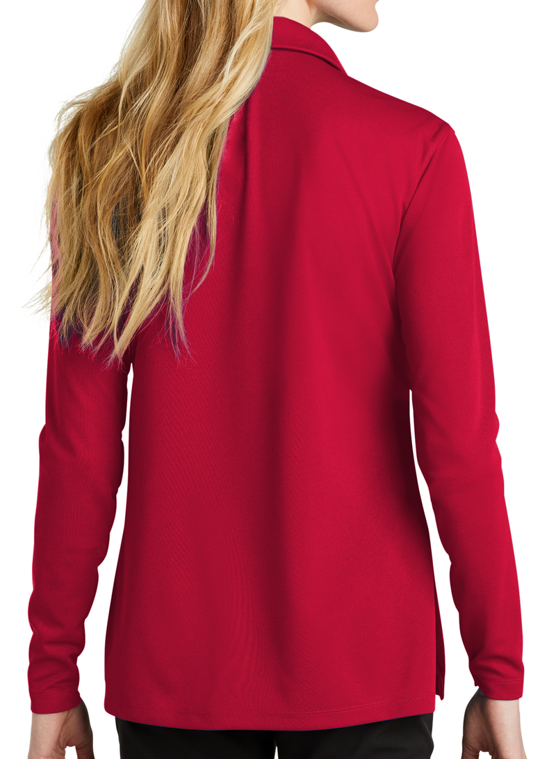 Nike [NKDC2105] Ladies Dri-FIT Micro Pique 2.0 Long Sleeve Polo. Live Chat For Bulk Discounts.