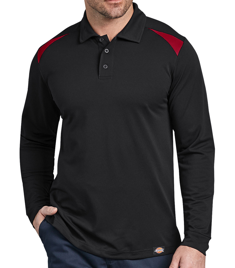 Dickies [LL606] Team Performance Long Sleeve Polo. Live Chat for Bulk Discounts.
