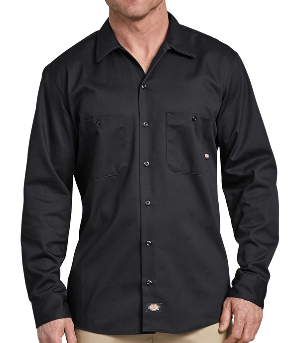 Dickies [LL307] Industrial Cotton Long Sleeve Work Shirt. Live Chat For Bulk Discounts.
