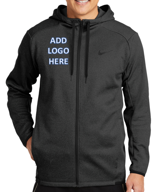 Nike [NKAH6268] Therma-FIT Textured Fleece Full-Zip Hoodie. Live Chat For Bulk Discounts.