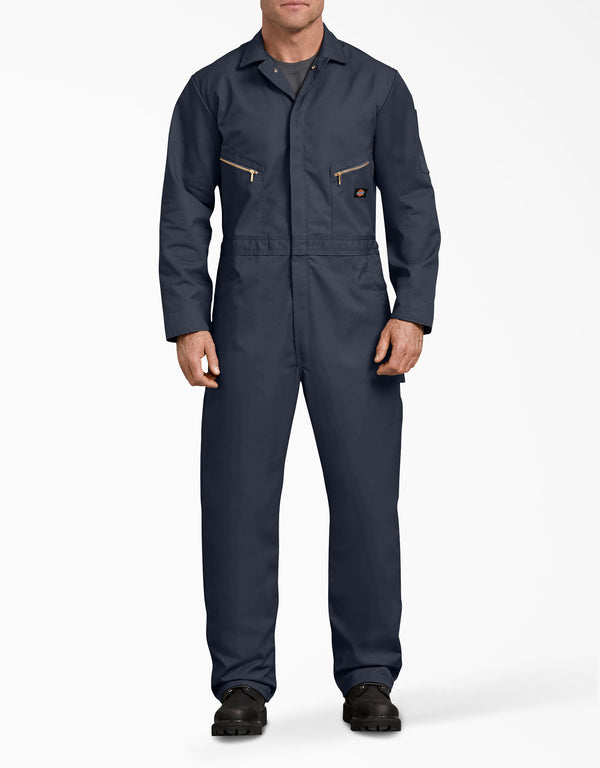 Dickies [4779] Black Deluxe Blended Long Sleeve Coverall. Live Chat For Bulk Discounts.