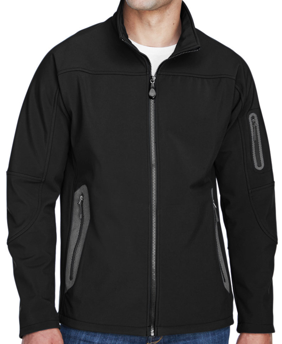North End [88138] Men's Three-Layer Fleece Bonded Soft Shell Technical Jacket. Live Chat For Bulk Discounts.