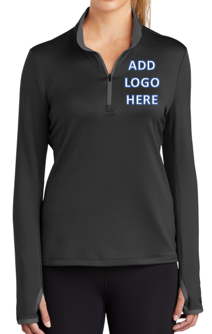 Nike [779796] Ladies Dri-FIT Stretch 1/2-Zip Cover-Up. Live Chat For Bulk Discounts.
