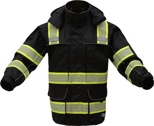 GSS Safety [6501/6503] ONYX Class 3 Hi Vis Ripstop Safety Rain Coat with Teflon Coating. Live Chat for Bulk Discounts.