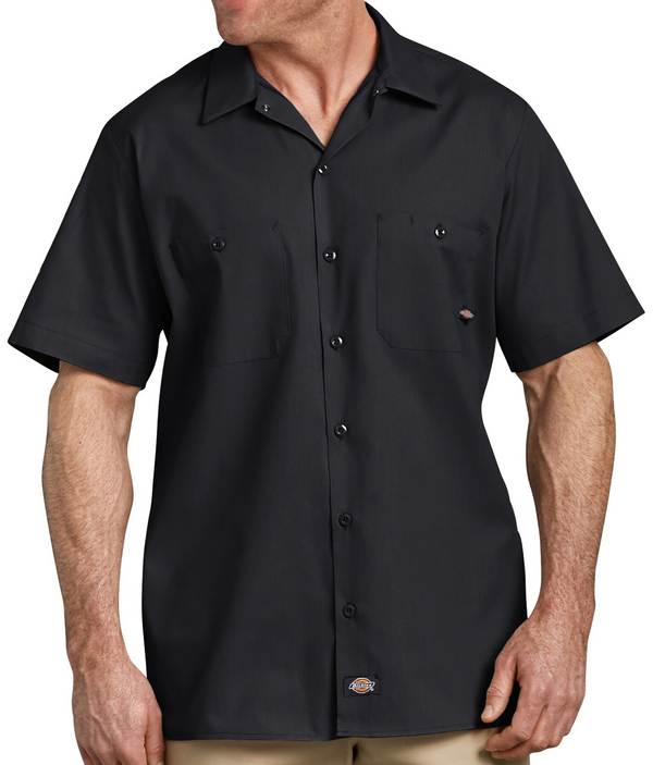 Dickies [LS535] Short Sleeve Industrial Work Shirt. Available In All Colors. Live Chat For Bulk Discounts.