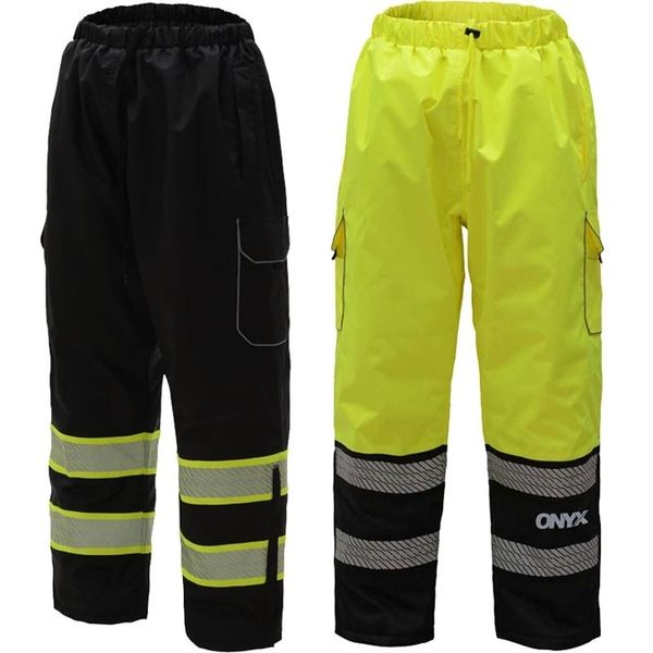GSS Safety [6711/6713] Hi Vis ONYX Class E Safety Pants with Teflon Coating. Live Chat for Bulk Discounts.