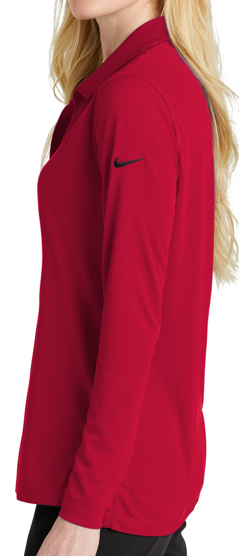 Nike [NKDC2105] Ladies Dri-FIT Micro Pique 2.0 Long Sleeve Polo. Live Chat For Bulk Discounts.