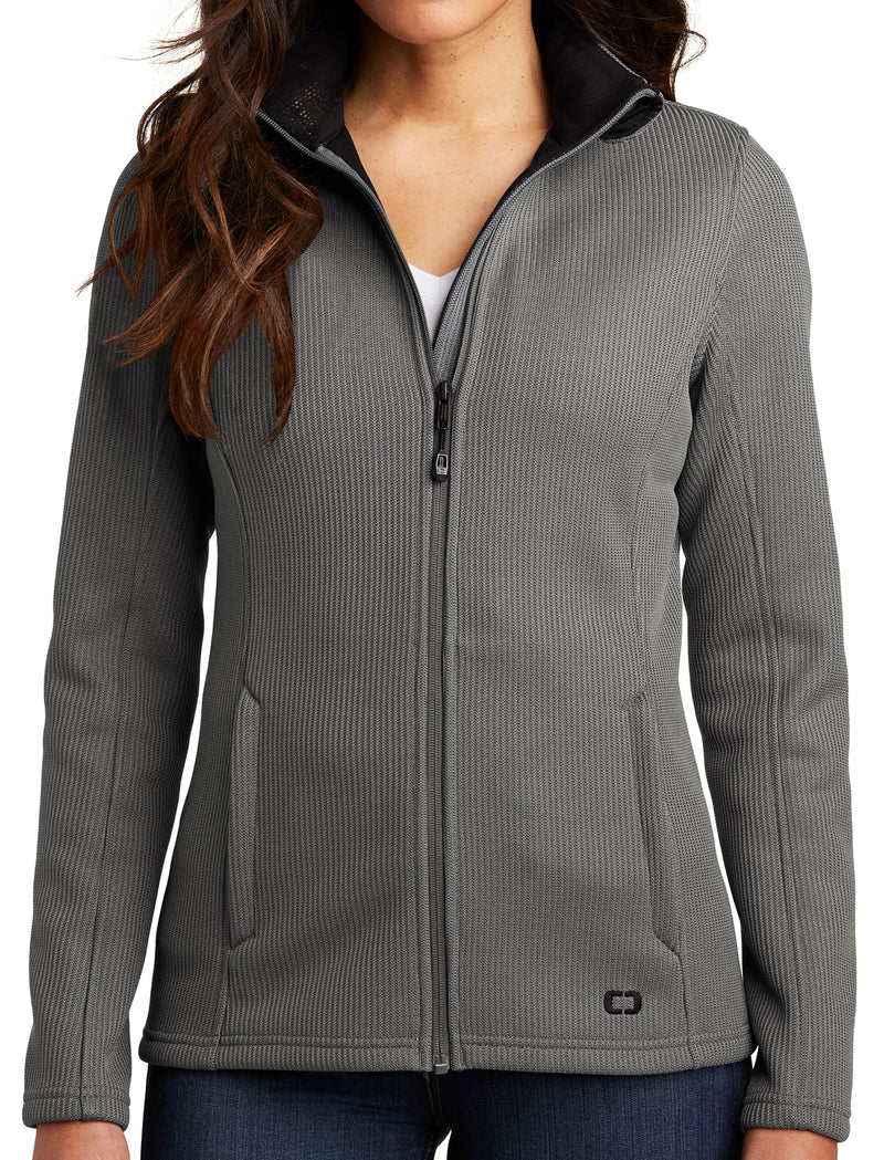 OGIO [LOG727] Ladies Grit Fleece Jacket. Live Chat For Bulk Discounts.