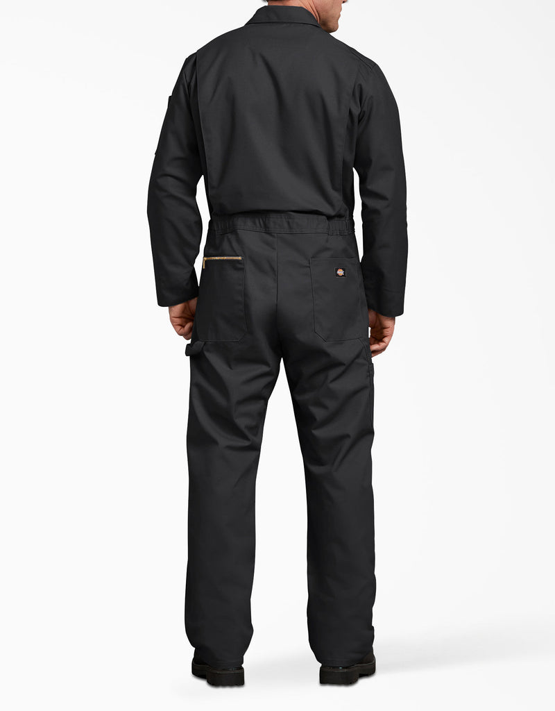 Dickies [4779] Black Deluxe Blended Long Sleeve Coverall. Live Chat For Bulk Discounts.