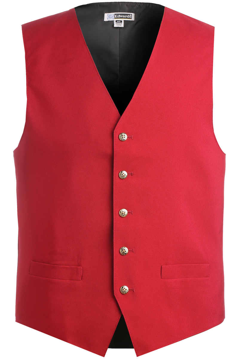 Edwards Garment [4490] Essential Polyester Vest. Live Chat For Bulk Discounts.