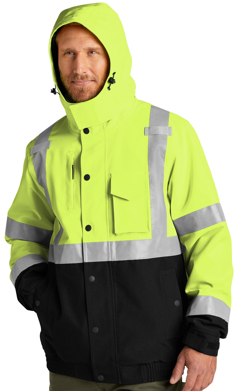 CornerStone [CSJ501] ANSI 107 Class 3 Waterproof Insulated Ripstop Bomber Jacket. Live Chat For Bulk Discounts.