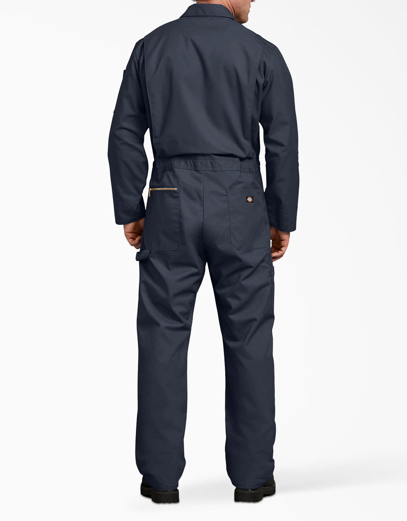 Dickies [4779] Dark Navy Deluxe Blended Long Sleeve Coverall. Live Chat For Bulk Discounts.