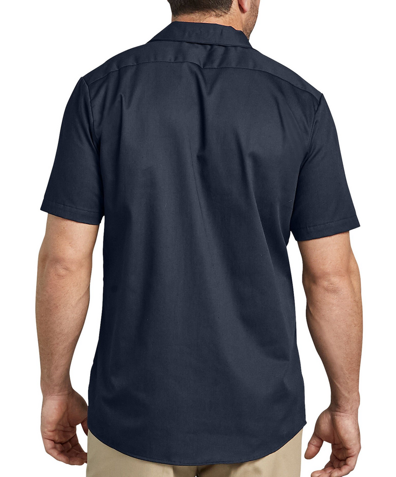 Dickies [LS307] Industrial Cotton Short Sleeve Work Shirt. Live Chat For Bulk Discounts.
