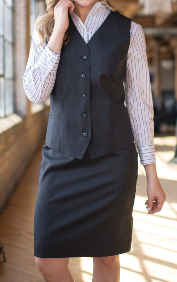 Edwards [7530] Ladies Washable Dress Vest. Redwood & Ross Russell Collection. Live Chat For Bulk Discounts.
