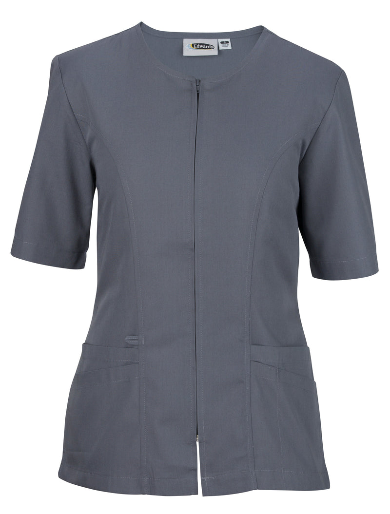Edwards [7887] Ladies Zip Front Smock. Live Chat For Bulk Discounts.
