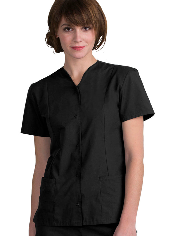 Edwards [7889] Ladies Essential Snap-Front Housekeeping Smock. Live Chat For Bulk Discounts.