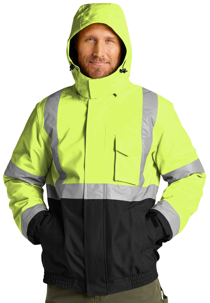 CornerStone [CSJ500] ANSI 107 Class 3 Waterproof Insulated Ripstop Bomber Jacket. Live Chat For Bulk Discounts.