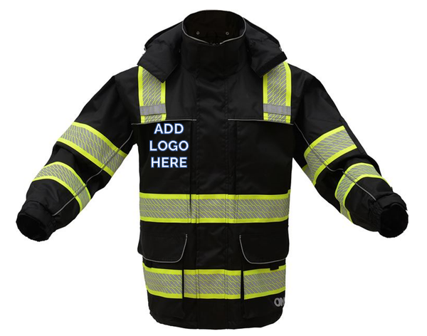 GSS Safety [8507] Hi Vis Onyx Ripstop 3 in1 Winter Parka Jacket-Black. Add a Logo. Live Chat For Bulk Discounts.