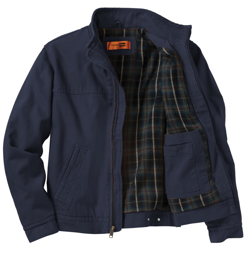 CornerStone [CSJ40] Washed Duck Cloth Flannel-Lined Work Jacket. Live Chat For Bulk Discounts.