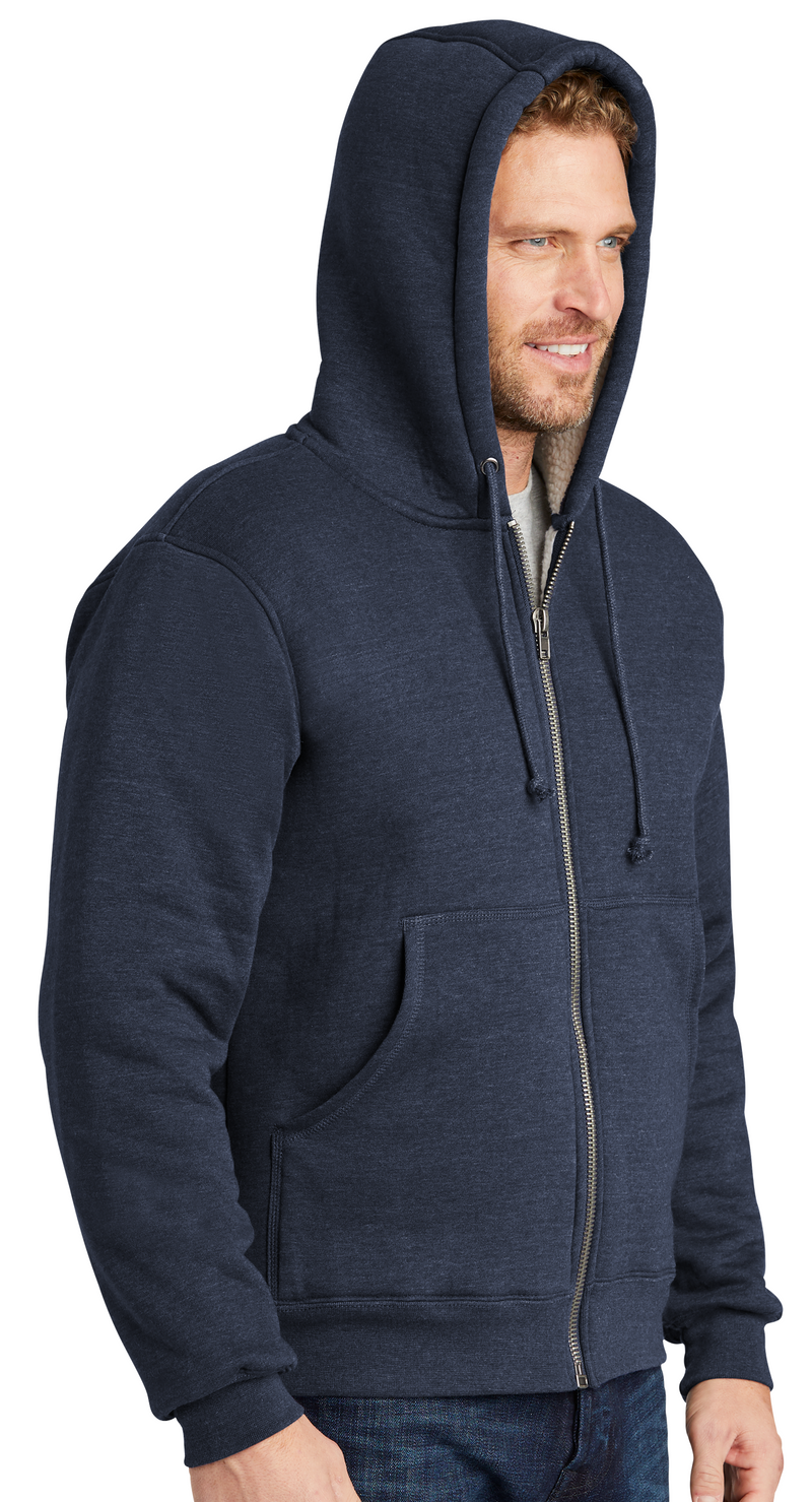 CornerStone [CS625] Heavyweight Sherpa-Lined Hooded Fleece Jacket. Live Chat For Bulk Discounts.