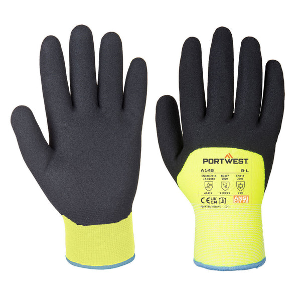 A146-Yellow.  Arctic Winter Glove - Nitrile Sandy.  Live Chat for Bulk Discounts