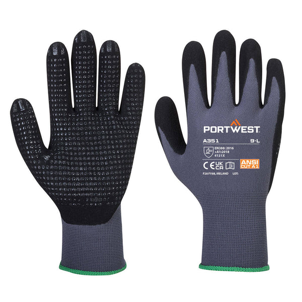 A351-Gray/Black.  DermiFlex Plus Glove - Nitrile Foam.  Live Chat for Bulk Discounts