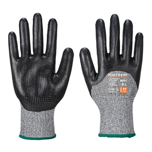 A621-Black.  Cut 3/4 Nitrile Foam Glove.  Live Chat for Bulk Discounts