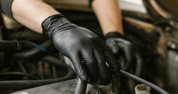 Gloveworks [GPNB] Black Nitrile 5 Mil Industrial Latex Free Disposable Gloves (50 Cases at $90 each). Free Shipping