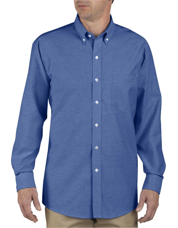 Dickies [SS36] Button-Down Long Sleeve Oxford Shirt. Live Chat For Bulk Discounts.