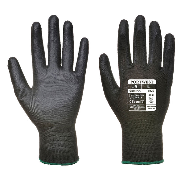 VA120-Black.  Vending PU Palm Glove.  Live Chat for Bulk Discounts